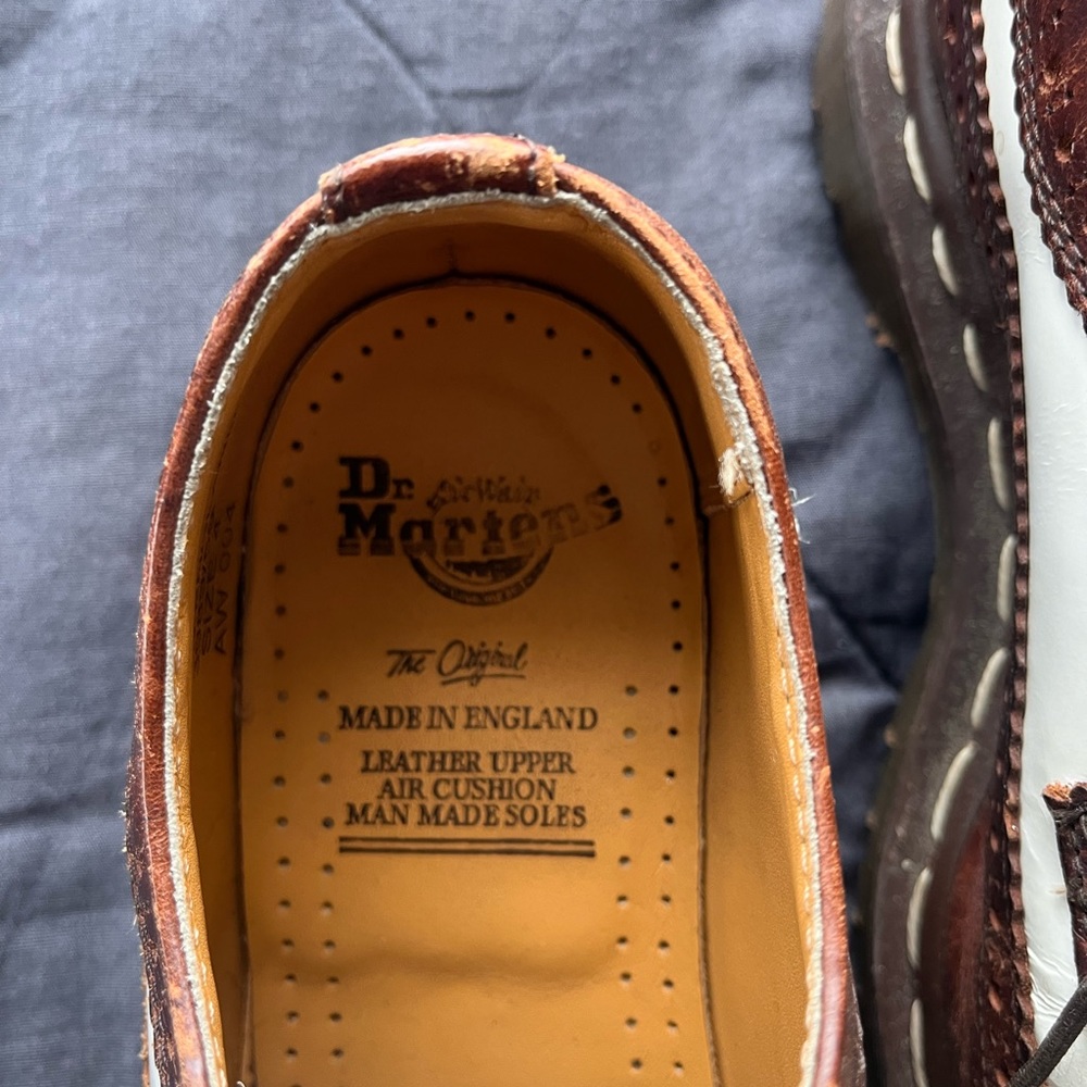 dr martens brown brogues, uk 4, us womens 6, - Picture 2 of 7